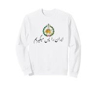 Shir o Khorshid Drapeau iranien Ra Pas Migirim Lion Persan et Soleil Sweatshirt