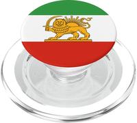Shir o Khorshid Iran Lion & Sun Emblème du Drapeau Persan PopSockets PopGrip pour MagSafe