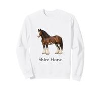 Shire Horse Design Majestic Cheval de Trait équestre Sweatshirt