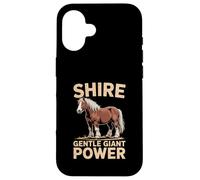 Shire Horse Shire Giant Gentle Power Design Coque pour iPhone 16