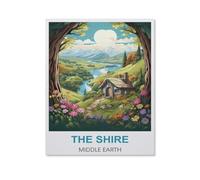 Shire, la Terre du Milieu，Puzzle 1000 Pièces en Papier Divertissement Puzzles Jouets Très Difficile Adulte Et Adolescent Casual Jigsaw Puzzle Puzzle（38x26cm）-HS58