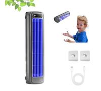 Shirem climatiseur, coldeez cooling ace, rafraichisseur d'air, climatiseur mobile silencieux, clim sans evacuation, clim portative avec 3 vitesses, ventilateur tour avec chargeur USB (Gris)