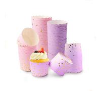 Shirene Caissette Muffins Papier,100 Pcs Cupcake Cases,Caissettes à Cupcakes en Papier pour Four Domestique Décorations de Petit Gâteau d'anniversaire de Fête de Mariage de Cupcake pour la Cuisson