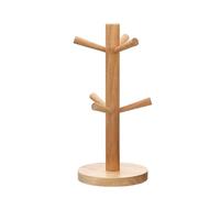 Shirene Porte-Tasses en Bois,Porte Tasse avec 6 Crochets,Arbre de Tasse de Café Amovible,Portes Tasses à Café,Portes Mug pour Cuisine Table de Organisateur