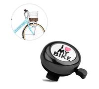 Shirene Sonnette Velo Enfants,“I Love My Bike”Cloche Vélo Classique Mini Mignons Sonnette Bicyclette pour Garçons Filles,Accessoire de Vélo Le Son Est Clair Et Fort pour la Plupart des vélos Noir
