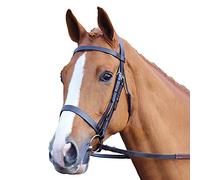 Shires Aviemore Uni Bride Rênes Avec Grip en caoutchouc - Noir noir Noir Cob