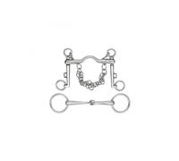 Shires - Ensemble de mors 2 anneaux et mors de bride Weymouth pour (ER924)