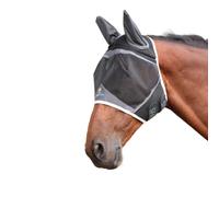 Shires FlyGuard Pro Air Motion Masque anti-mouches avec oreilles - Taille Cob | Tissu léger et respirant pour un confort supérieur | Protège contre les mouches et les insectes | Ajustement sécurisé |
