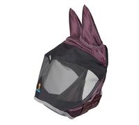 Shires FlyGuard Pro Deluxe Masque anti-mouches avec oreilles Cerise noire