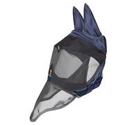 Shires FlyGuard Pro Deluxe Masque anti-mouches avec oreilles et nez - Taille poney | Protection en maille fine de qualité supérieure | Protection contre les mouches et les insectes | Léger et