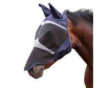 Shires FlyGuard Pro Masque anti-mouches en maille fine avec oreilles et nez - Taille XXF | Maille légère et respirante - Protection contre les mouches et les insectes | Ajustement sûr pour la