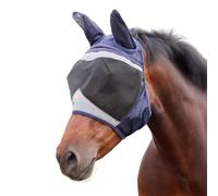 Shires FlyGuard Pro Masque anti-mouches en maille fine avec oreilles - Taille complète | Protection contre les mouches et les insectes en maille légère et respirante | Ajustement sûr pour la