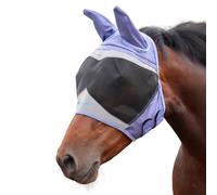 Shires FlyGuard Pro Masque anti-mouches en maille fine avec oreilles - Taille complète | Protection contre les mouches et les insectes en maille légère et respirante | Ajustement sûr pour la
