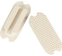 Shires - Kit de 2 coussinets d'étriers ER515 (4,25 in) (Blanc)