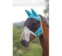 Shires Masque Anti-Mouches avec Protège Nez Gris - Cheval XL - Gris