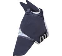 Shires - Masque anti-mouches pour chevaux avec oreilles et nez "Field Durable" ER458 (Poney) (Noir)