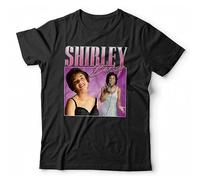 Shirley Bassey Appreciation Tshirt Unisex Music Welsh Short Sleeve Top Men's Male Black XXL