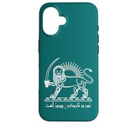 Shiro Khorshid Lion et Soleil - Emblème du patrimoine persan de l'Iran Coque pour iPhone 16