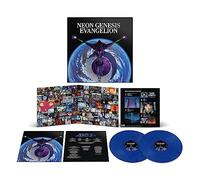SHIRO SAGISU - NEON GENESIS EVANGELION OST TRANSLUCENT BLUE W/ BLACK - E1111z