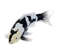 Shiro Utsuri Poisson Koi Figurine Peinte À La Main Collection Modèle Âge 3+