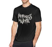 Shirt à Manches Courtes pour Hommes de Sportswear, Motionless in White Mens Fashion T Shirt Cotton Tee Shirts Short Sleeve