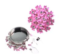 Shirt Button Covers - Detachable Metal 3D Floral Rhinestone | Cuff Clips Elegant Decorative Button Enhancer Fashion Accessory for Dresses, Jackets, Weddings, Parties, Work Daily Wear