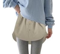 Shirt Extenders for Women Adjustable Layered Fake Top Lower Sweep Shirt Half Length Mini Skirt Underskirt for Women Girls