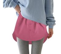 Shirt Extenders for Women Adjustable Layered Fake Top Lower Sweep Shirt Half Length Mini Skirt Underskirt for Women Girls