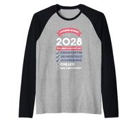 Shirt Jugendweihe 2028 - Oui, Mon Plan a fonctionné Manche Raglan
