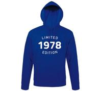 shirt84 1978 Limited Edition Sweat à capuche pour homme, Bleu roi, M