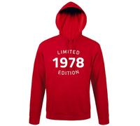 shirt84 1978 Limited Edition Sweat à capuche pour homme, rouge, L
