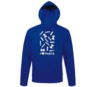 shirt84 I Love Paste Sweat à capuche pour homme, Bleu roi, XL