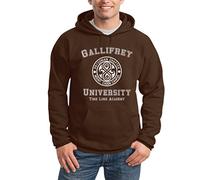 Shirtgeil Sweat à Capuche de l'Université Gallifrey - Doctor Time Academy Who, XXL, Noir