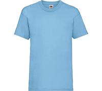 Shirtinstyle Fruit of The Loom T-shirt basique uni pour enfant Plusieurs couleurs Tailles 104-164, bleu clair, 128