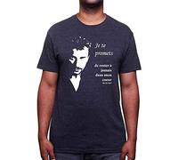 Shirtizz Je Te promet - Tshirt Johnny Hallyday Homme