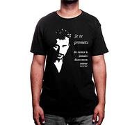 Shirtizz Je Te promet - Tshirt Johnny Hallyday Homme