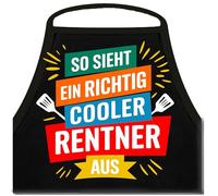 Shirtoo Tablier de cuisine et de barbecue amusant pour hommes : c'est à quoi ressemble un retraité vraiment cool - Idée de cadeau pour les cuisiniers amateurs passionnés et les grands grand-pères