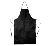 Shirtoo Tablier de cuisine et de barbecue avec bavette 100 % coton en tissu léger, unisexe, pour homme et femme, Noir , taille unique