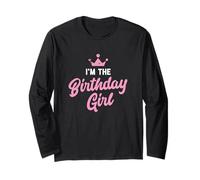 Shirts That Say Im the Birthday Girl Manche Longue