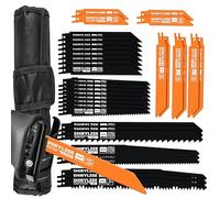 shirylzee Lames de Scie Sabre 35-Piece pour le Métal, le Bois et le Bois avec des Clous, Coupe rapide et précise (35)
