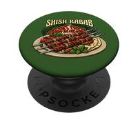 Shish Kabab Cuisine persane Cuisine du Moyen-Orient Art PopSockets PopGrip Adhésif