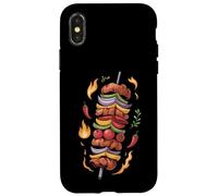 Shish Kebab Cartoon Skewer Coque pour iPhone X/XS
