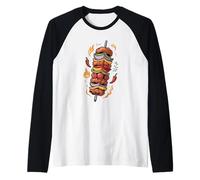 Shish Kebab Cartoon Skewer Manche Raglan