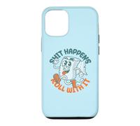 Shit Happens Roll with It - Funny Adult Humor Coque pour iPhone 12/12 Pro