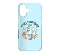 Shit Happens Roll with It - Funny Adult Humor Coque pour iPhone 17
