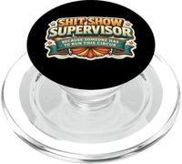 Shit Show Supervisor Someone Funny Woman Manager Citation Blague PopSockets PopGrip pour MagSafe
