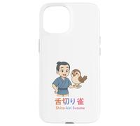 Shita-Kiri Suzume Le Moineau taillé à la Langue Coque pour iPhone 15