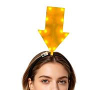 Shitafe Bandeau en pointe de flèche | Accessoires lumineux s pour cheveux | Serre-tête à symbole | Pour femmes adultes fêtes festival rassemblements carnavals soirées célibataires cosplay photo