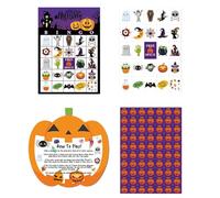 Shitafe Jeux de Cartes pour Adultes,Jeux De Société pour 2 à 4 Joueurs - Ensemble de Bingo Halloween pour Fêtes Maison École Voyage