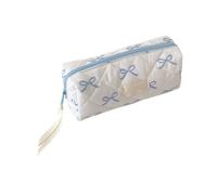 Shitafe Ka-waii Trousse à Crayons pour Filles, Trousse Scolaire, Esthétique Trousses de Maquillage avec Nœud, Pencil Case Grande Capacité, pour l'école et Le Bureau, Voyage